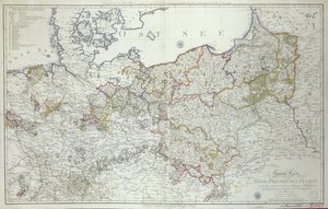 Kart over de prøyssiske statene i 1799 (trykk)