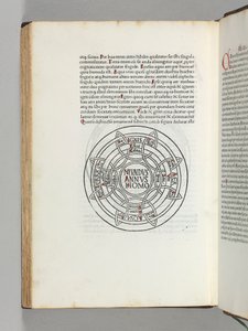 Mappa Mundi, det første trykte kartet over verden, fra 