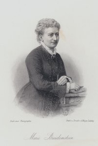 Marie Breidenstein , tysk pianist, sanger og sanglærer (gravering) av German School