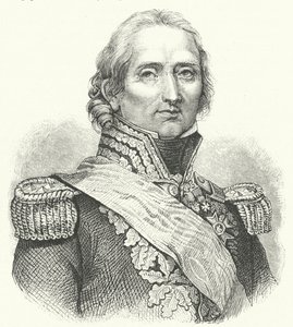 Marshal Nicolas Soult , fransk soldat (gravering) av German School