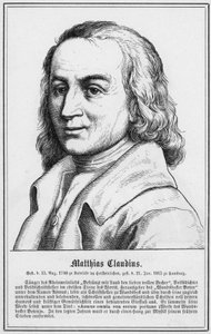 Matthias Claudius (gravering) av German School