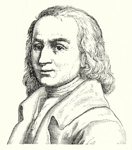 Matthias Claudius , tysk poet og journalist (gravering) av German School