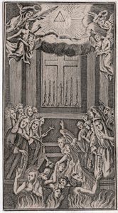 Messe i templet. (gravering av German School