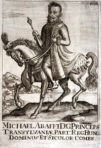 Michael Apafi (1632-90) Prins av Transylvania, illustrasjon fra en bok om de osmanske kampanjene i Europa, gravert av Paul Furst (ca. 1605-66)