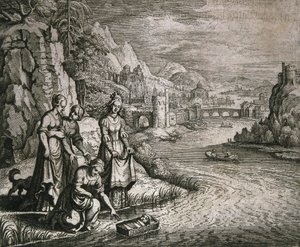 Moses reddet fra Nilen av German School