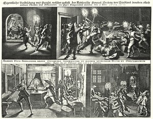 Drap på Albrecht von Wallenstein og hans støttespillere av German School