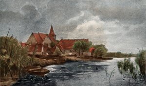 Nieuwkerk (fargefotogravyr) av German School