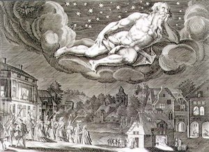 Natt, gravert av Paul Furst (ca. 1605-66) (gravering) av German School