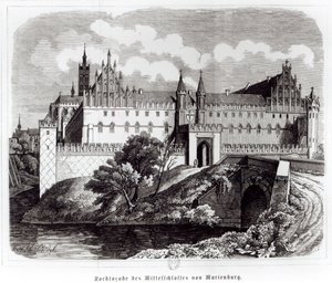 Nordfasaden til slottet Marienburg av German School