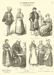 Norske og danske drakter, tidlig på 1600-tallet av German School