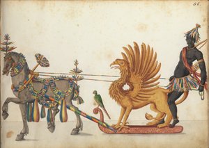 Sledeslede i parade, ca. 1640 av German School