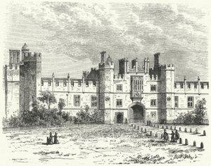 Palace of Whitehall, London (gravering) av German School