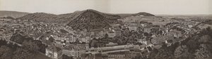 Panorama av Karlovy Vary (litho) av German School