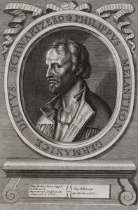 Philipp Melanchthon , tysk teolog fra den protestantiske reformasjonen av German School