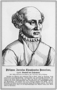 Philip Aureolus Theophrastus Paracelsus (gravering) av German School