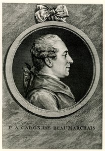 Pierre-Augustin Caron de Beaumarchais av German School