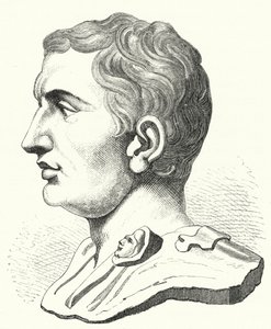 Pompeius den store , romersk politiker og soldat (gravering) av German School
