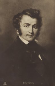 Portrett av Albert Lortzing av German School