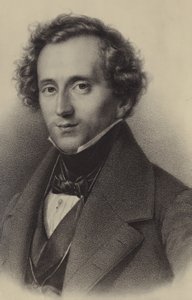 Portrett av Felix Mendelssohn av German School