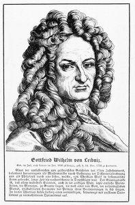 Portrett av Gottfried Wilhelm Leibniz (1646-1716) av German School