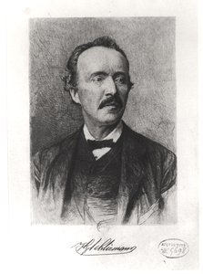 Portrett av Heinrich Schliemann (1822-90) av German School