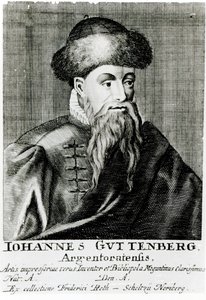 Portrett av Johannes Gutenberg av German School