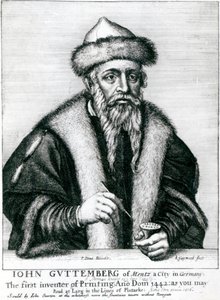 Portrett av Johannes Gutenberg av German School