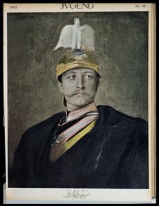 Portrett av Kaiser Wilhelm II (1859-1941) fra ungdom, 1905 av German School