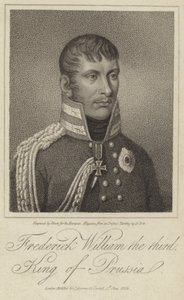 Portrett av kong Frederick William III av Preussen av German School