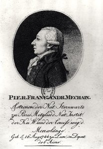 Portrett av Pierre Mechain (1744-1804) av German School