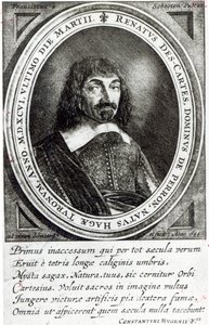 Portrett av Rene Descartes, 1644 av German School