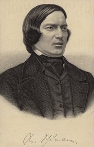 Portrett av Robert Schumann av German School