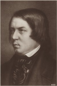 Portrett av Robert Schumann av German School