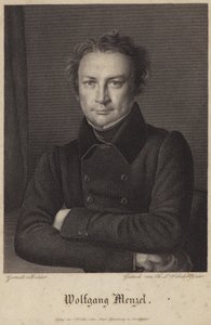 Portrett av Wolfgang Menzel av German School