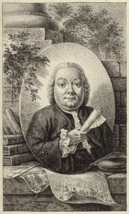 Portrett av en portrett mann i klær fra 1700-tallet av German School