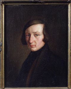 Portrett av forfatteren Heinrich Heine av German School