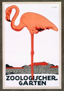 Plakat for den zoologiske hagen i Berlin av German School