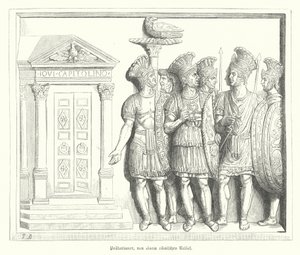 Praetorian Guards, etter et romersk relieff (gravering) av German School