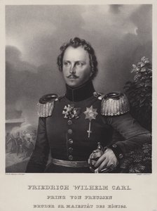Prins Wilhelm av Preussen (1783-1851), bror til kong Frederick William III (litho) av German School