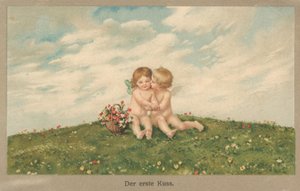 Putti kysser av German School