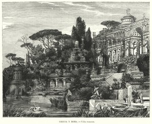 Romersk villa (litho) av German School