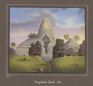 Ruin of the Temple Tjandi-sebu, Pl.II fra Topographical and Natural Science Atlas on the Journey through Java, av Dr.Fr.Junghuhn, Magdeburg 1845 av German School
