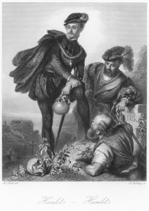 Scene fra Hamlet av German School