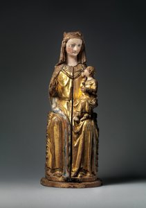 Jomfruens helligdom, lukket panel, ca. 1300 (forgylt tre) av German School