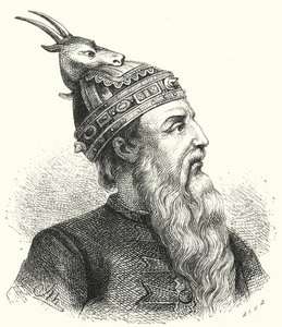 Skanderbeg , albansk adelsmann og militærsjef (gravering) av German School