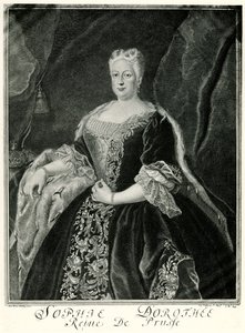 Sophie Dorothea, dronning av Preussen (1687-1757) (fototype) av German School