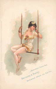 Suvenir fra Barnum & Bailey Greatest Show on Earth (farge litho) av German School