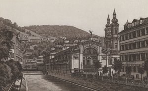 Hot Spring Colonnade (litho) av German School