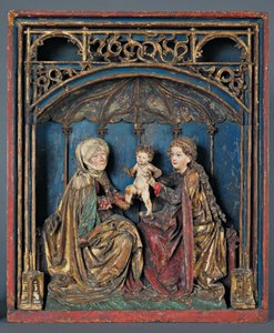 St. Anne, Maria og Kristusbarnet (Anna Selbdrift) Øvre Rhinen, ca. 1515 (polykromt tre og forgylt)