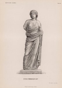 Statue av romertiden fra Olympia, Hellas (gravering) av German School